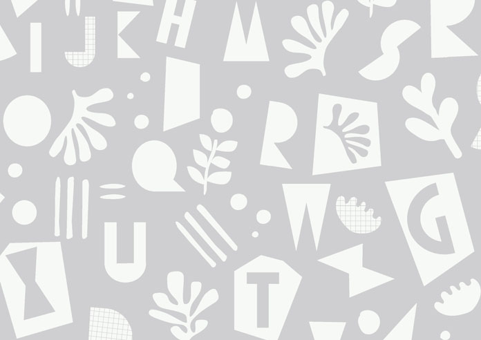 Alphabet, Ultimate Grey - Twist&Fit Roller Blind - Image 6